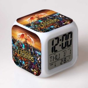 League of Legends LOL 7 Colors Change Digital Alarm LED Clock