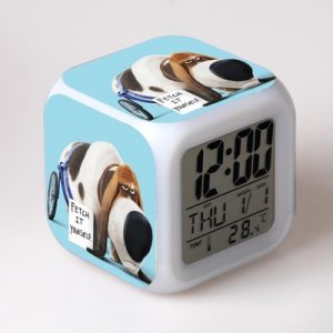 The Secret Life of Pets 7 Colors Change Digital Alarm LED Clock