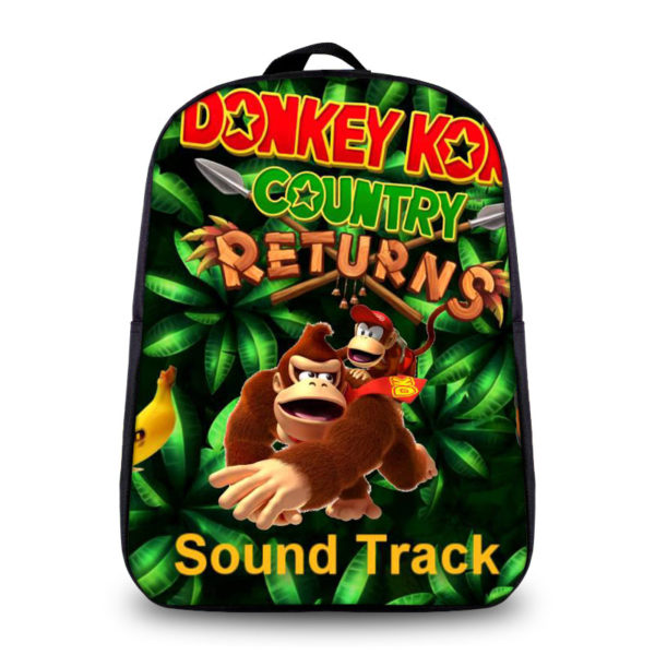 12″Donkey Kong Backpack School Bag for kids