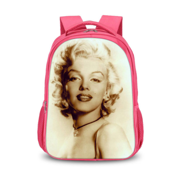 16Marilyn Monroe Backpack School Bag Red