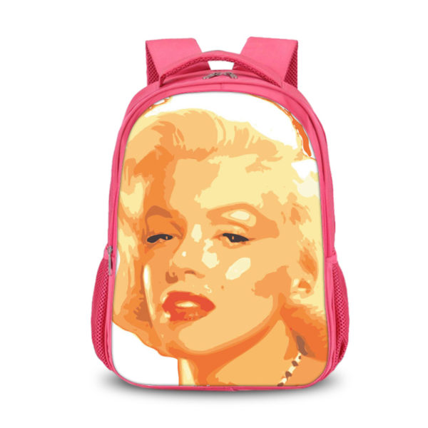 16Marilyn Monroe Backpack School Bag Red