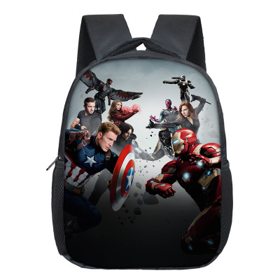 12 Inch Iron Man Children's Backpack Kids School Cute Daily Bag Kindergarten Bags Girls Boys Waterproof Ruckpack - Image 23