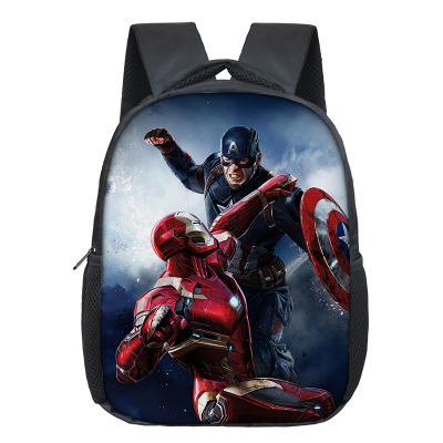 12 Inch Iron Man Children's Backpack Kids School Cute Daily Bag Kindergarten Bags Girls Boys Waterproof Ruckpack - Image 24