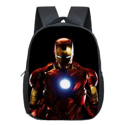 12 Inch Iron Man Children's Backpack Kids School Cute Daily Bag Kindergarten Bags Girls Boys Waterproof Ruckpack - Image 2
