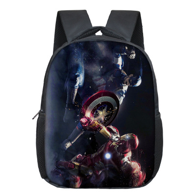 12 Inch Iron Man Children's Backpack Kids School Cute Daily Bag Kindergarten Bags Girls Boys Waterproof Ruckpack - Image 3