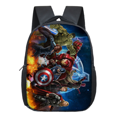 12 Inch Iron Man Children's Backpack Kids School Cute Daily Bag Kindergarten Bags Girls Boys Waterproof Ruckpack - Image 4