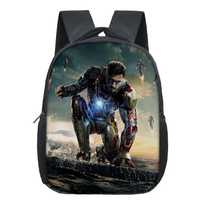 12 Inch Iron Man Children's Backpack Kids School Cute Daily Bag Kindergarten Bags Girls Boys Waterproof Ruckpack - Image 6