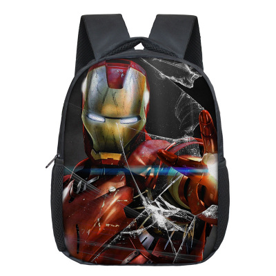 12 Inch Iron Man Children's Backpack Kids School Cute Daily Bag Kindergarten Bags Girls Boys Waterproof Ruckpack - Image 7
