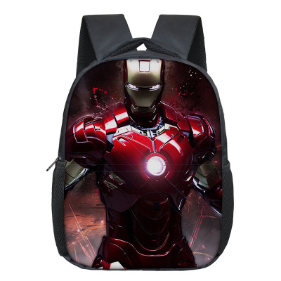 12 Inch Iron Man Children's Backpack Kids School Cute Daily Bag Kindergarten Bags Girls Boys Waterproof Ruckpack - Image 8