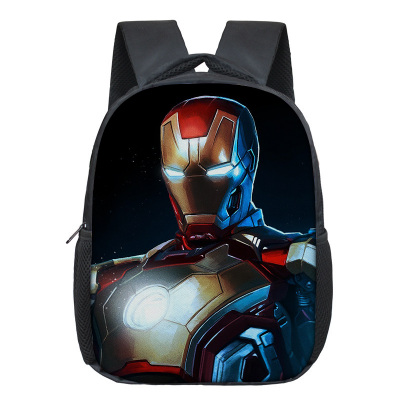 12 Inch Iron Man Children's Backpack Kids School Cute Daily Bag Kindergarten Bags Girls Boys Waterproof Ruckpack - Image 9