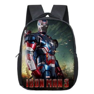 12 Inch Iron Man Children's Backpack Kids School Cute Daily Bag Kindergarten Bags Girls Boys Waterproof Ruckpack - Image 15
