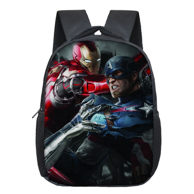 12 Inch Iron Man Children's Backpack Kids School Cute Daily Bag Kindergarten Bags Girls Boys Waterproof Ruckpack - Image 10