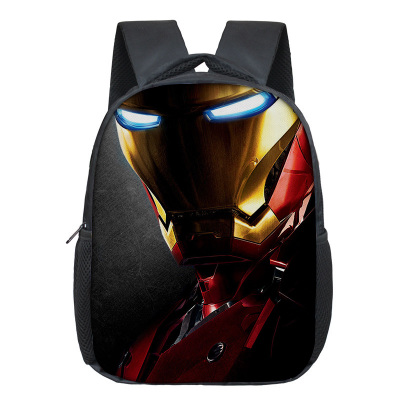 12 Inch Iron Man Children's Backpack Kids School Cute Daily Bag Kindergarten Bags Girls Boys Waterproof Ruckpack - Image 13