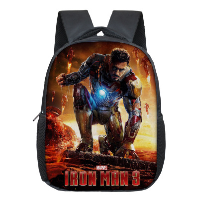 12 Inch Iron Man Children's Backpack Kids School Cute Daily Bag Kindergarten Bags Girls Boys Waterproof Ruckpack - Image 16