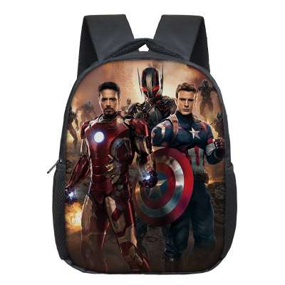 12 Inch Iron Man Children's Backpack Kids School Cute Daily Bag Kindergarten Bags Girls Boys Waterproof Ruckpack - Image 17