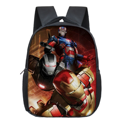 12 Inch Iron Man Children's Backpack Kids School Cute Daily Bag Kindergarten Bags Girls Boys Waterproof Ruckpack - Image 18