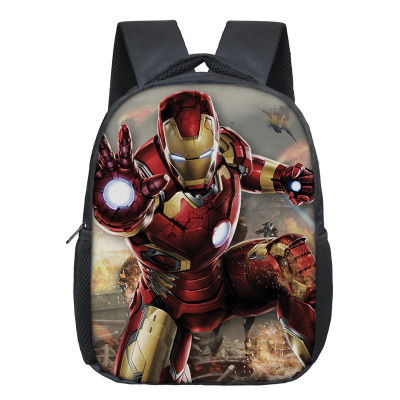 12 Inch Iron Man Children's Backpack Kids School Cute Daily Bag Kindergarten Bags Girls Boys Waterproof Ruckpack - Image 20