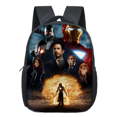 12 Inch Iron Man Children's Backpack Kids School Cute Daily Bag Kindergarten Bags Girls Boys Waterproof Ruckpack - Image 22