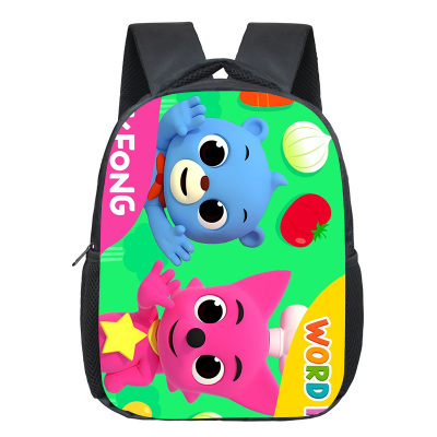 12 Inch PINKFONG Children's Backpack Kids School Cute Daily Bag Kindergarten Bags Girls Boys Waterproof Ruckpack - Image 16