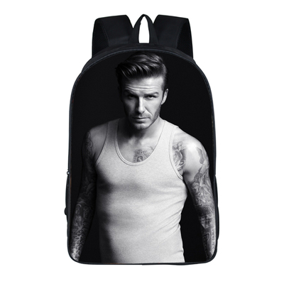 UEMIS David Beckham Cartoon Backpack School Backpack, Light And