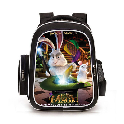 16‘’The House of Magic Backpack School Bag Black Big Side Bag - Image 2
