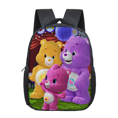 12 Inch Care Bears Children's Backpack Kids School Cute Daily Bag Kindergarten Bags Girls Boys Waterproof Ruckpack - Image 6