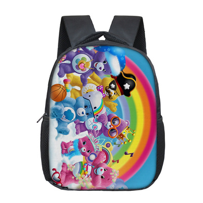12 Inch Care Bears Children's Backpack Kids School Cute Daily Bag Kindergarten Bags Girls Boys Waterproof Ruckpack - Image 7