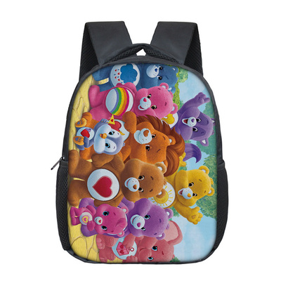 12 Inch Care Bears Children's Backpack Kids School Cute Daily Bag Kindergarten Bags Girls Boys Waterproof Ruckpack - Image 11