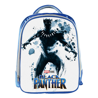 Black Panther Backpack School Bag Blue