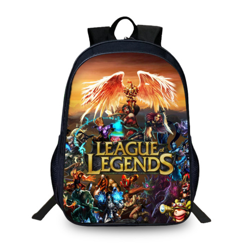 16‘’League of Legends Backpack School Bag Black - Image 17