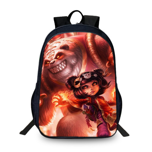 16‘’League of Legends Backpack School Bag Black - Image 2