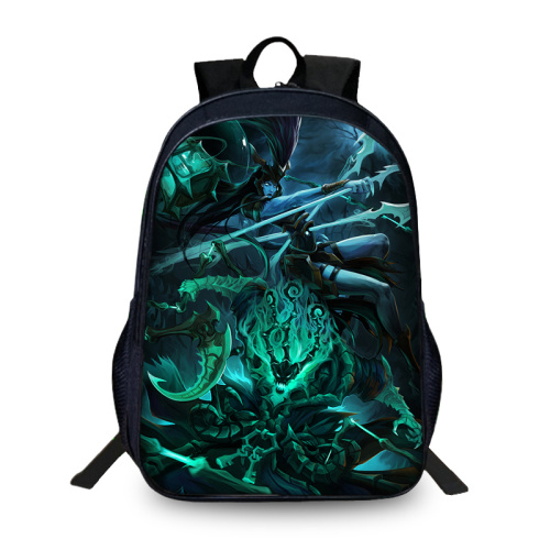 16‘’League of Legends Backpack School Bag Black - Image 5
