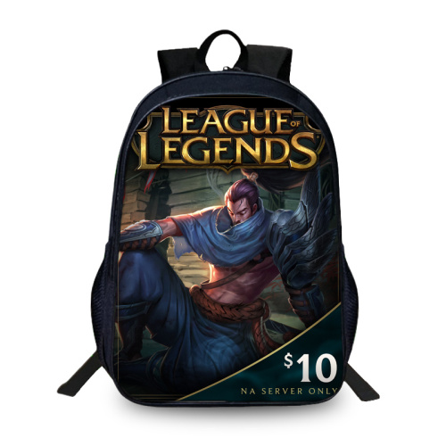 16‘’League of Legends Backpack School Bag Black - Image 7