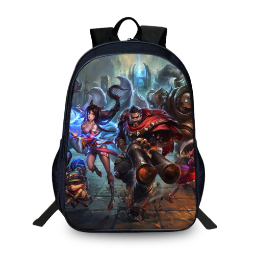 16‘’League of Legends Backpack School Bag Black - Image 9