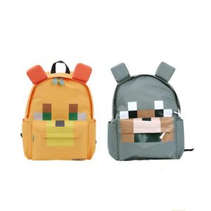 16″ Wolf Leopard Cat Backpack School Bag