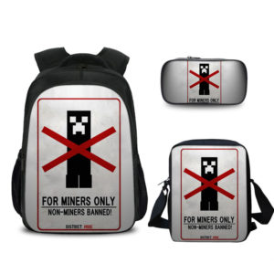 16″Creeper Backpack School Bag Combo