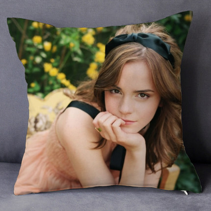 Emma Watson Premium Hollow Cotton Pillow - Image 2