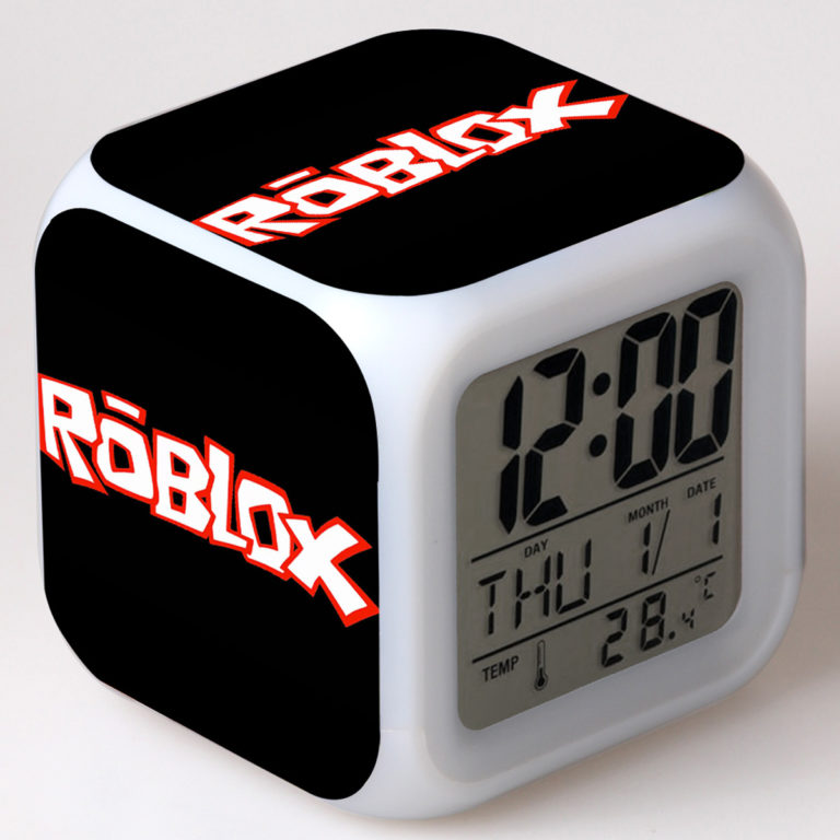 Roblox 7 Colors Change Digital Alarm LED Clock giftcartoon