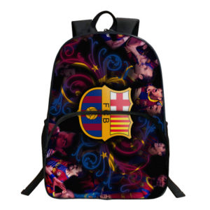 16"Messi CR Neymar Backpack School Bag Black