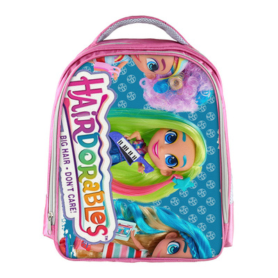 Hairdorables Dolls Backpack School Bag Pink - Image 13