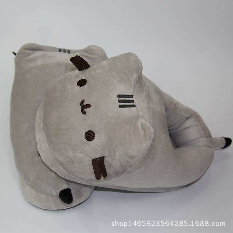 Pusheen Winter Soft Plush Slippers - Image 2