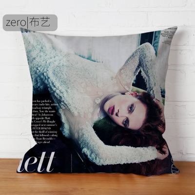 Scarlett Johansson Premium Hollow Cotton Pillow - Image 16