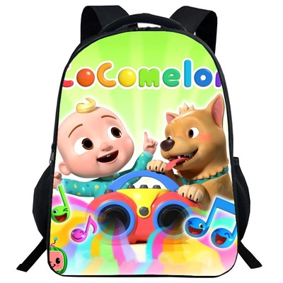 CoCoMelon Backpack Kids Youth Student High Capacity Waterproof School Bag Birthday Gifts - Image 14