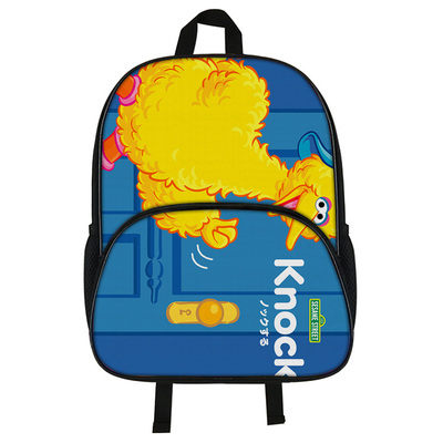 16"Sesame Street Backpack School Bag Black - Image 9