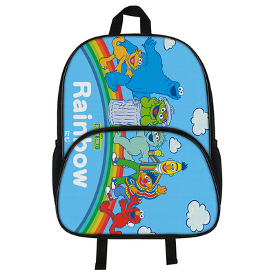 16"Sesame Street Backpack School Bag Black - Image 11