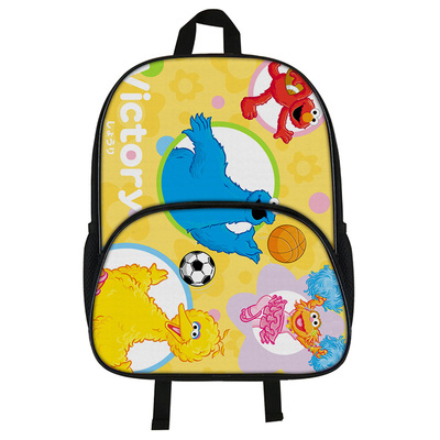 16"Sesame Street Backpack School Bag Black - Image 12