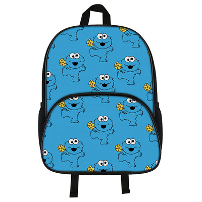 16"Sesame Street Backpack School Bag Black - Image 14