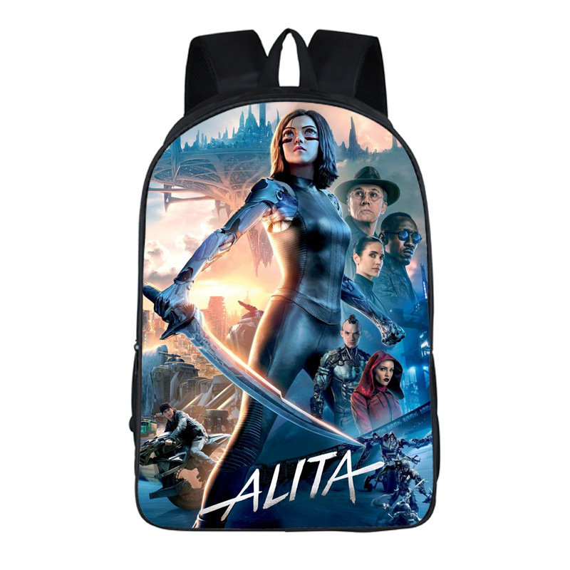 16‘’Alita: Battle Angel Backpack School Bag - Image 23