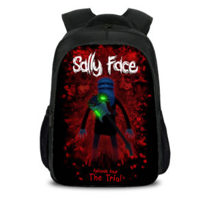 16‘’Sally Face Backpack School Bag Black