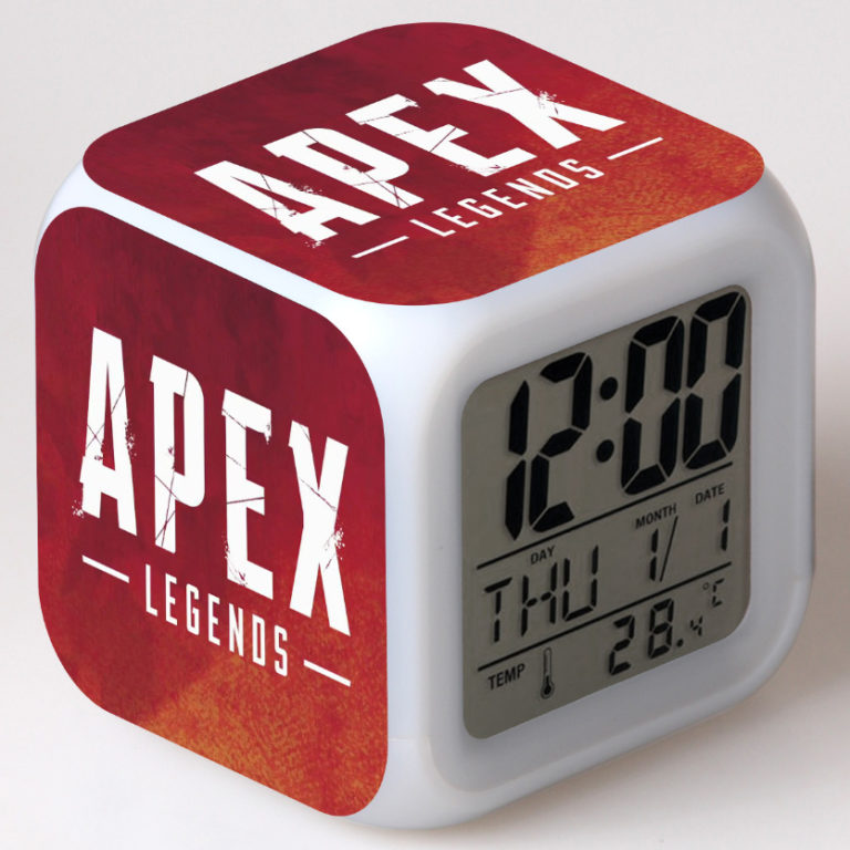 Apex Legends 7 Colors Change Digital Alarm LED Clock giftcartoon